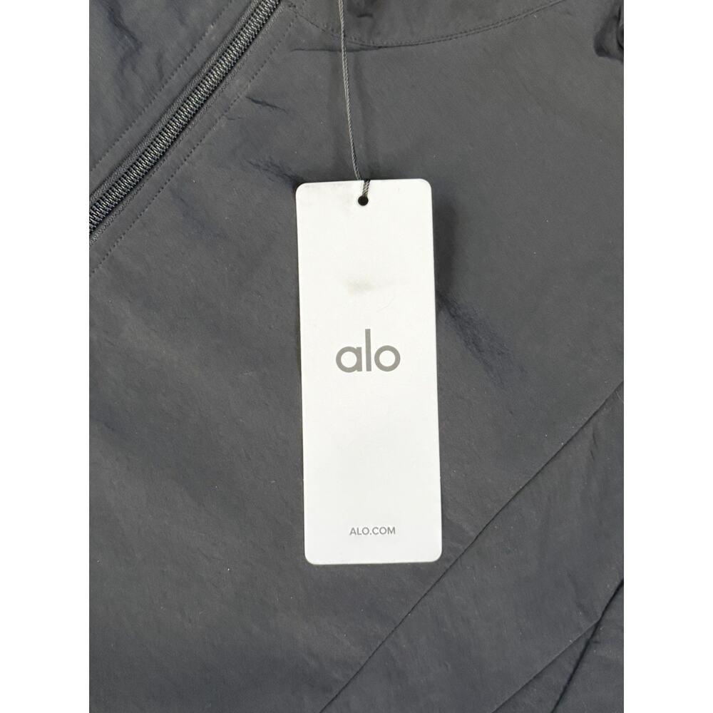 Alo Yoga Takeaway Track Full Zip Nylon Jacket Black Mens Size XL M3334R NEW - Picture 5 of 10
